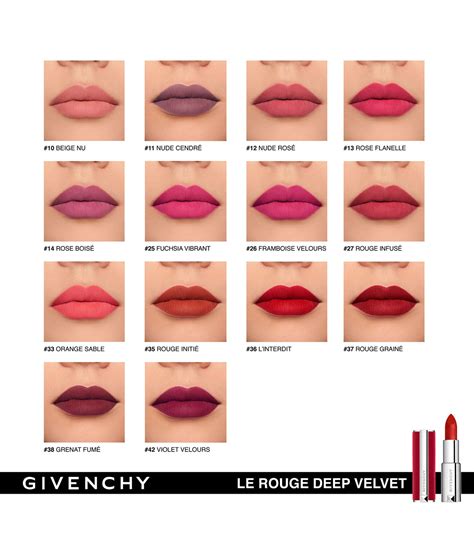 le rouge mat di givenchy|le rouge deep velvet givenchy.